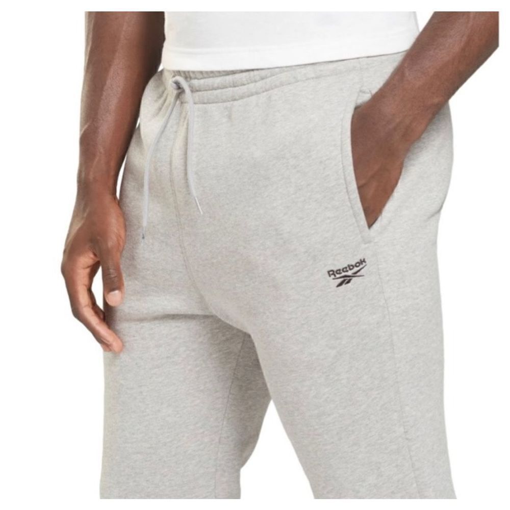 Reebok Mens LARGE Solid Gray Heather Joggers NWT - image 14